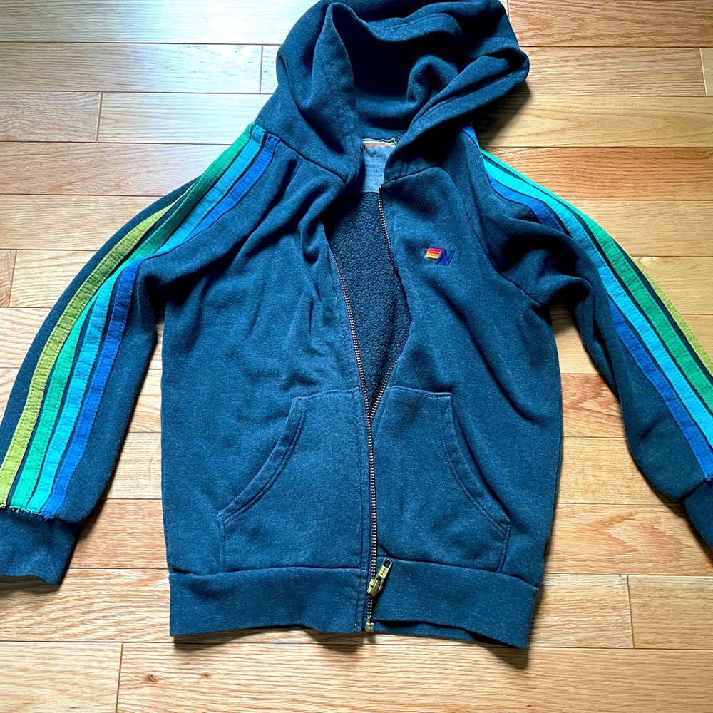 Aviator Nation Zip Up Hoodie Kids Size 8